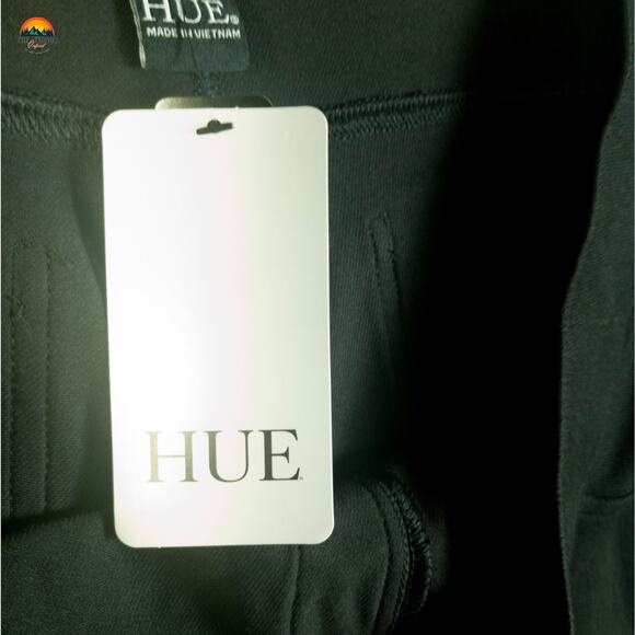 NWT HUE Cropped Pants Black Stretch Pull-On Pockets Jeggings Women's Plus Sz 2X - Picture 11 of 13